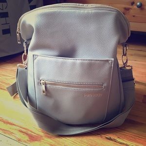 *SOLD* Fawn Design Full size Diaper bag gray